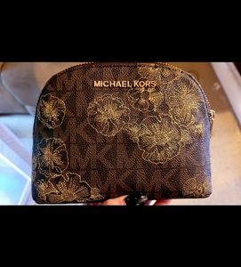 MK Jet Set Floral travel pouch